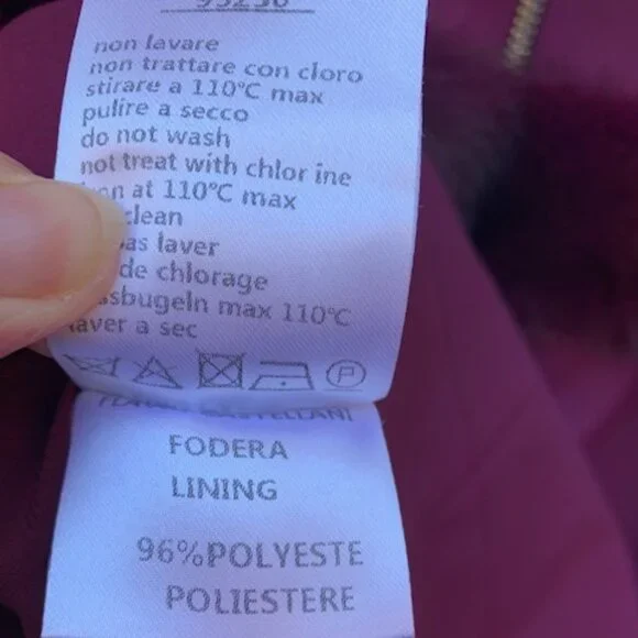 Flavio Castellani Back V Neckline Mink Wool dress NWT - Picture 14 of 15